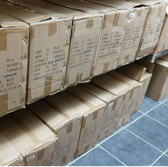 10 drums of 3D Printer Filament PLA 1.75mm 10KG colours of your choice